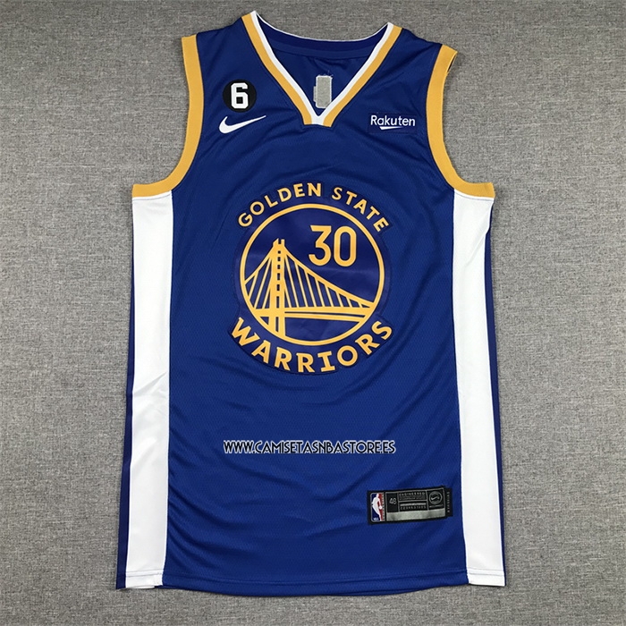 Stephen Curry NO 30 Camiseta Golden State Warriors Icon 2022-23 Azul
